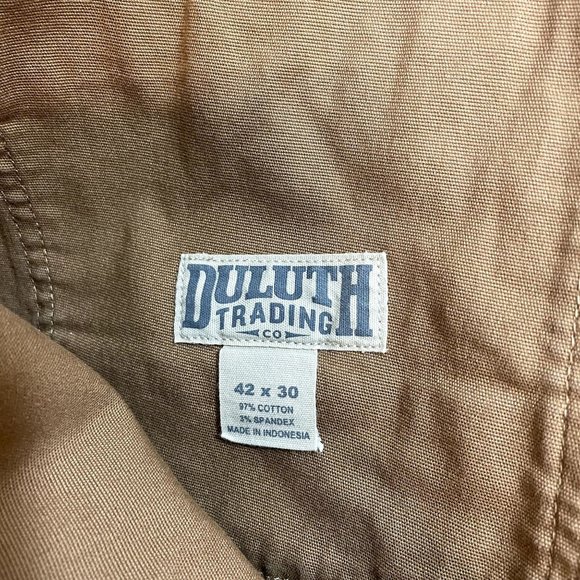 Duluth Trading Co. Flex Fire Hose Men's Brown Work Pants 40 x 29 - Picture 4 of 7